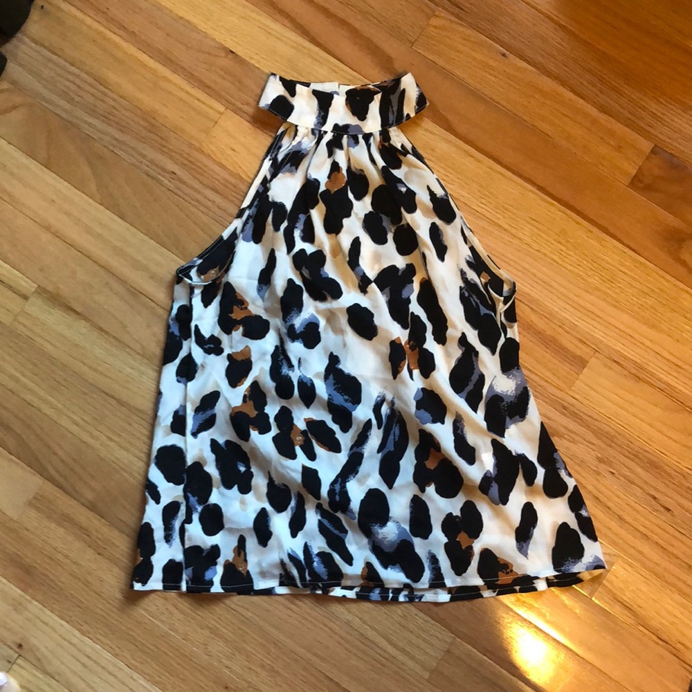 SHEIN High Neck Animal Print Tank (Never Been Worn)